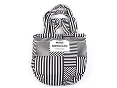 Mads Nørgaard stripe play AOP/black pillow bag (adult)